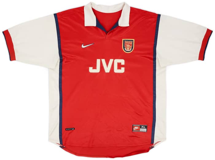1998-99 Arsenal Home Shirt Adams #6 - 6/10 - (XL)