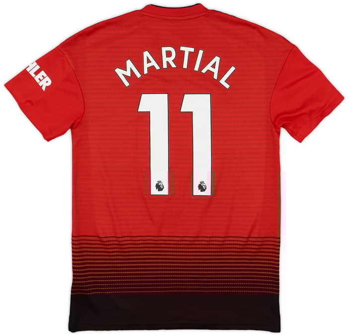 2018-19 Manchester United Home Shirt Martial #11 - 9/10 - (S)