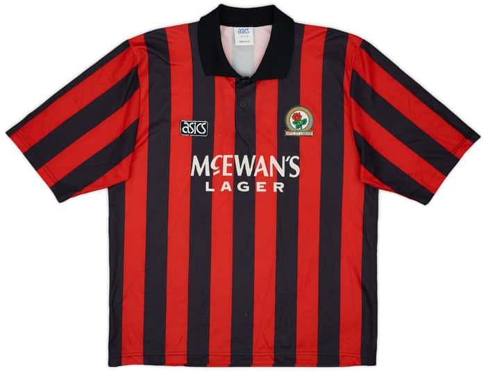 1992-94 Blackburn Away Shirt Shearer #9 - 8/10 - (L/XL)