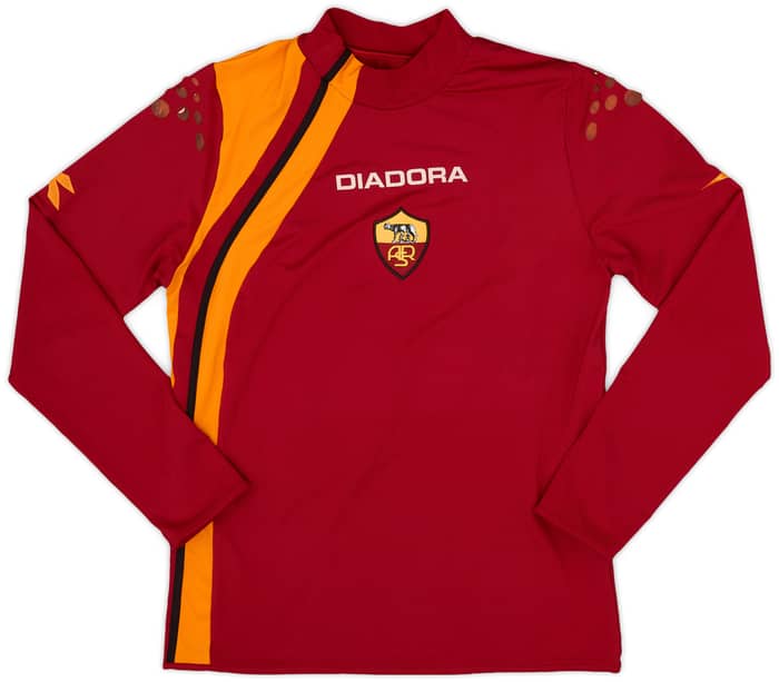 2005-06 Roma Home L/S Shirt Perrotta #20 - 4/10 - (S)