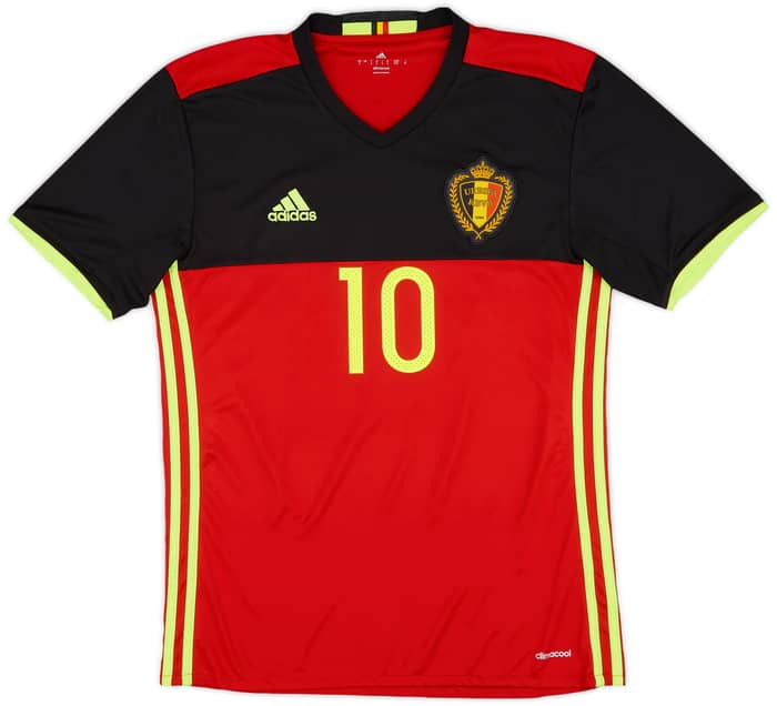 2016-17 Belgium Home Shirt E.Hazard #10- 7/10- (S)