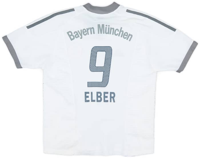 2002-03 Bayern Munich Away Shirt Elber #9 - 7/10 - (L.Boys)