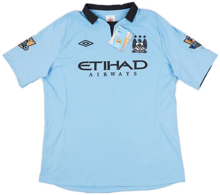 2012-13 Manchester City Home Shirt Kompany #4 (XL)