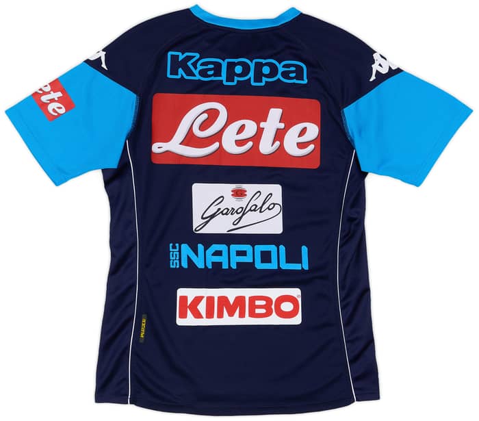 2017-18 Napoli Player Issue Training Tee # - 5/10