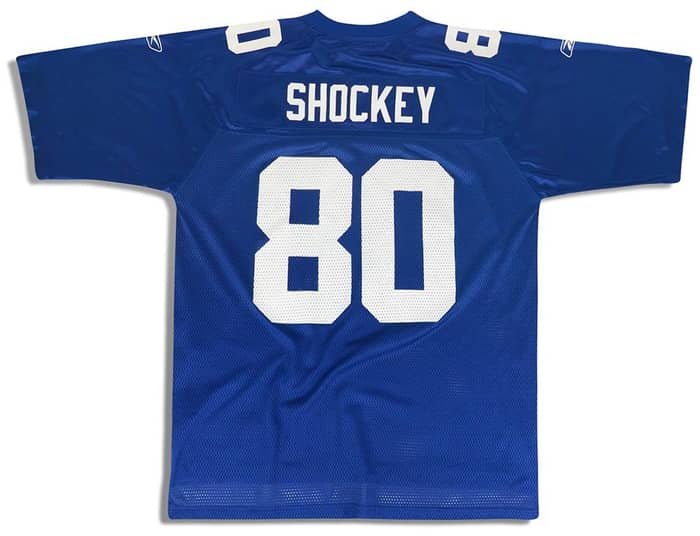 2007 New York Giants Shockey #80 Reebok On Field Jersey (Home) L