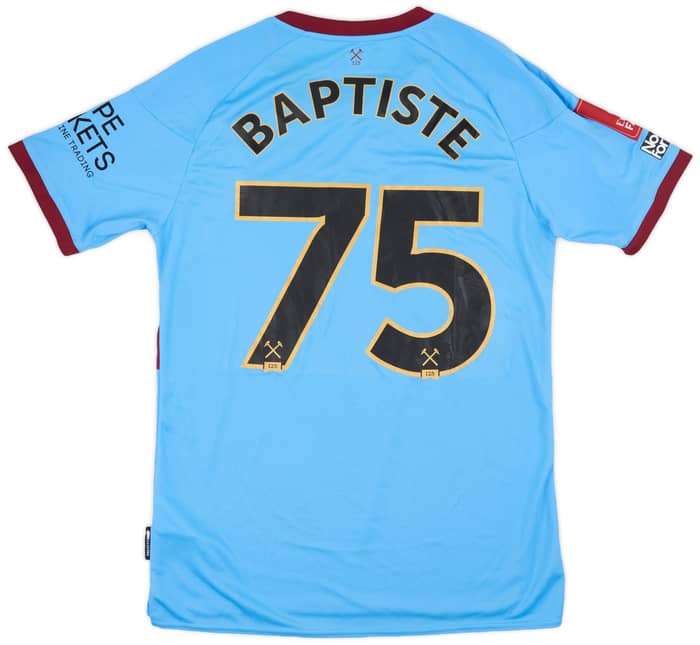 2020-21 West Ham Match Issue FA Cup Away Shirt Baptiste #75