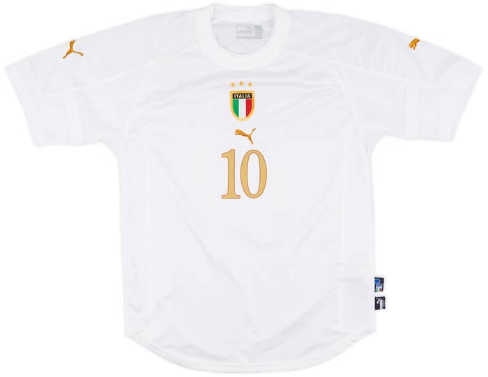 2004-06 Italy Away Shirt Baggio #10 - 8/10 - (L)