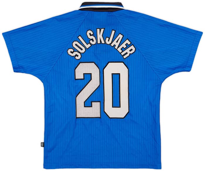 1996-98 Manchester United Third Shirt Solskjaer #20 - 8/10 - (L.Boys)