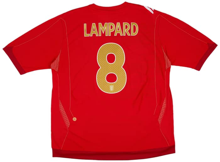 2006-08 England Away Shirt Lampard #8 - 6/10 - (XXL)
