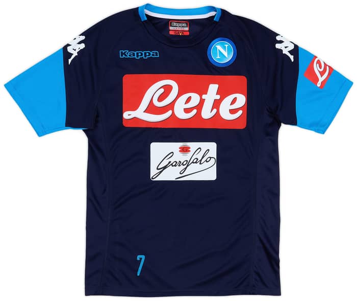 2017-18 Napoli Player Issue Training Tee # - 5/10