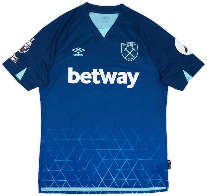 2023-24 West Ham Match Issue Third Shirt Alvarez #19