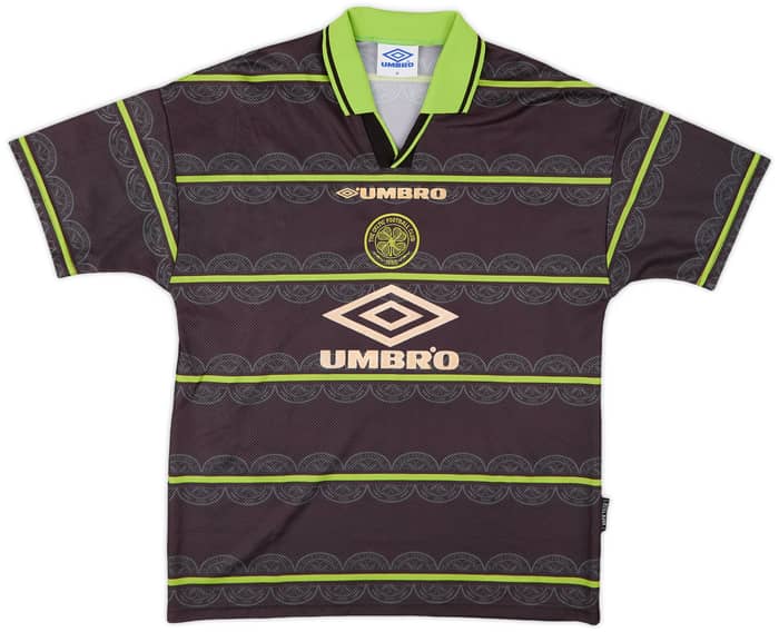 1998-99 Celtic Away Shirt Larsson #7 - 6/10 - (M)