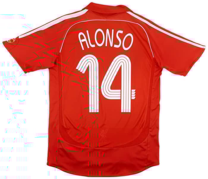 2006-08 Liverpool Home Shirt Alonso #14 - 5/10 - (S)