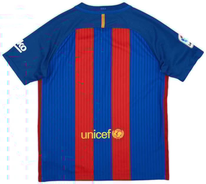 2016-17 Barcelona Home Shirt - 8/10 - (XL.Boys)