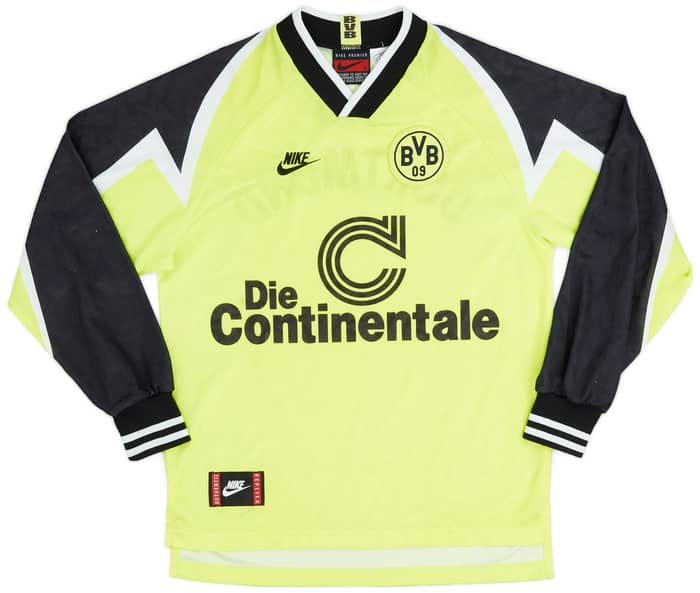 1995-96 Borussia Dortmund Home L/S Shirt - 7/10 - (S)