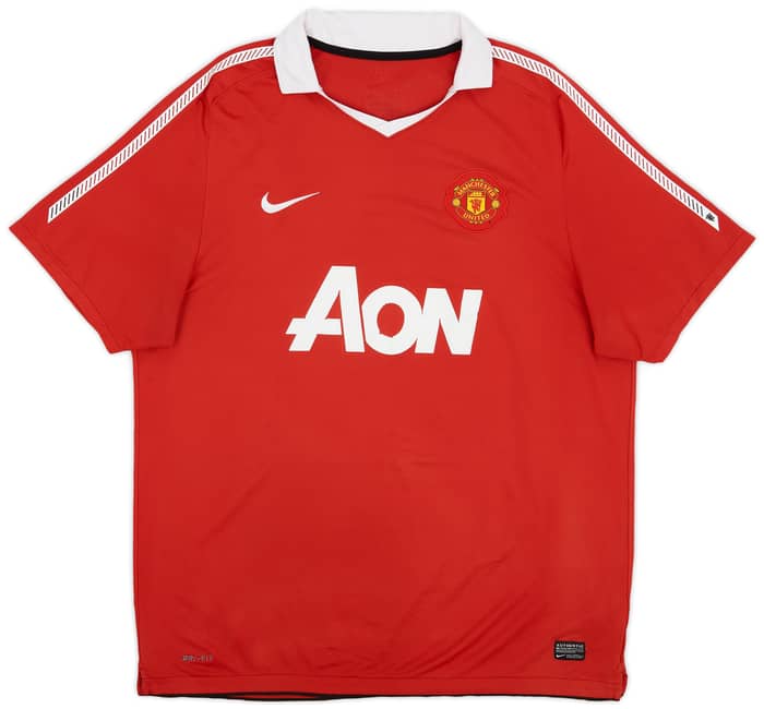 2010-11 Manchester United Home Shirt Rooney #10 - 7/10 - (XL)