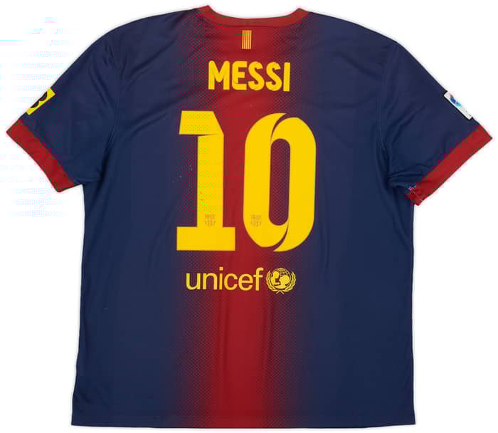 2012-13 Barcelona Home Shirt Messi #10 - 8/10 - (XL)