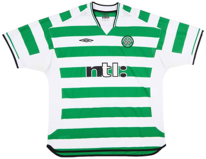 2001-03 Celtic Home Shirt Lennon #18 - 7/10 - (XXL)