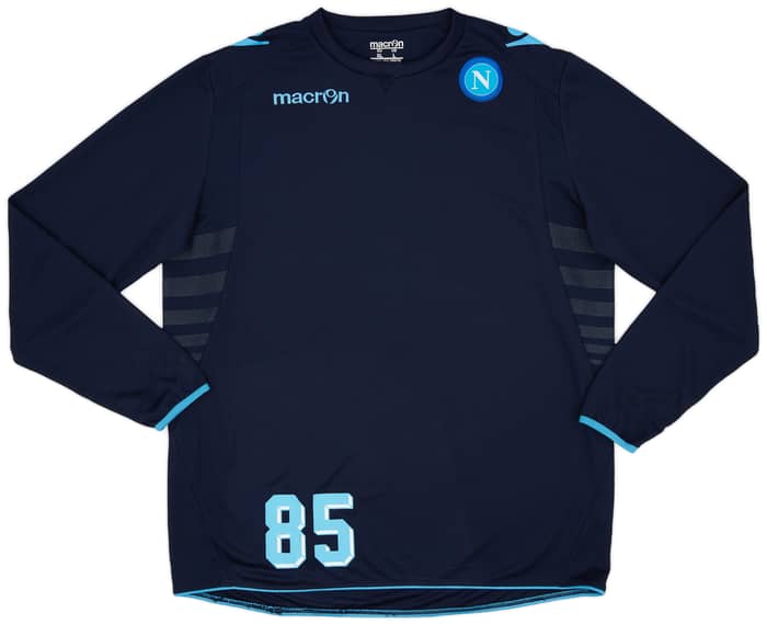 2013-14 Napoli Player Issue Training L/S Tee # -7/10 - (XL)
