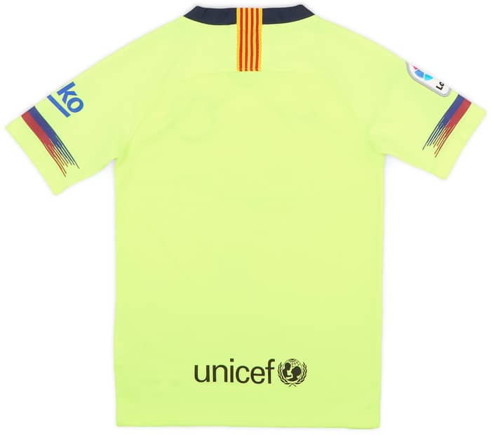 2018-19 Barcelona Away Shirt - 6/10 - (S.Boys)