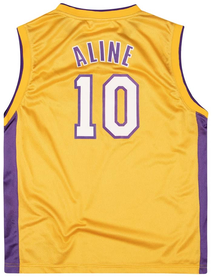 2002-06 LA Lakers Aline #10 Reebok Jersey (Home) Y