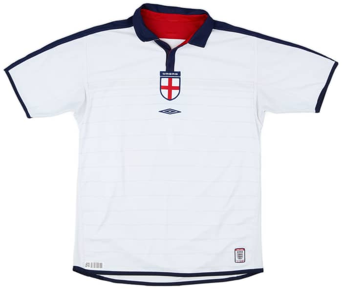 2003-05 England Home Shirt Beckham #7 - 6/10 - (L)