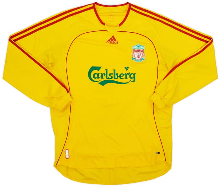 2006-07 Liverpool Away L/S Shirt Gerrard #8 - 7/10 - (L)
