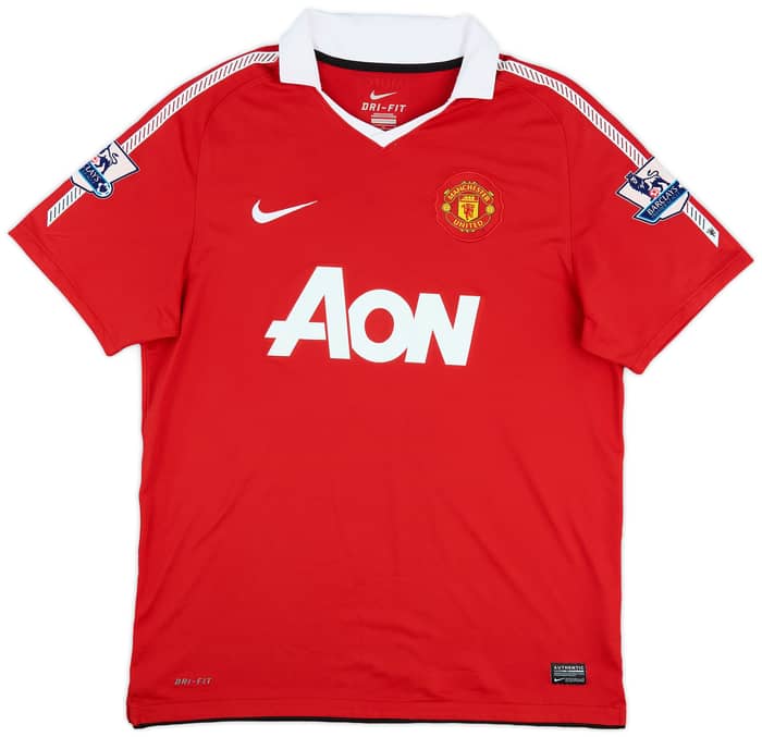 2010-11 Manchester United Home Shirt Rooney #10 - 6/10 - (L)