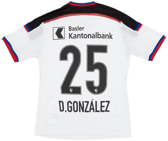 2014-15 FC Basel Away Shirt D.Gonzalez #25 - 7/10 - (XL.Boys)