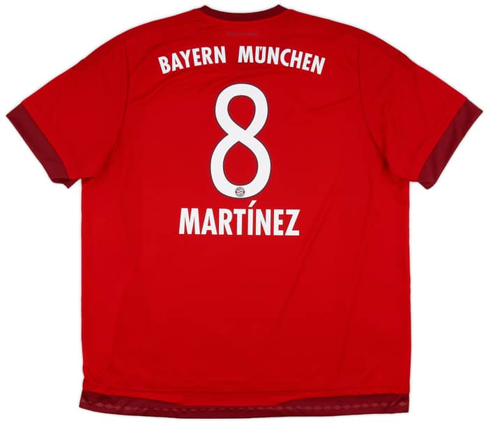 2015-16 Bayern Munich Home Shirt Martinez #8 - 9/10 - (XXL)