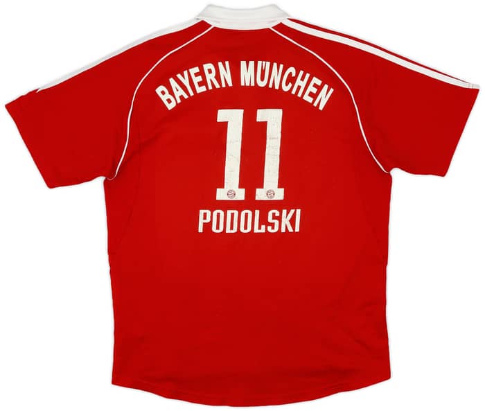 2006-07 Bayern Munich Home Shirt Podolski #11 - 6/10 - (XL.Boys)
