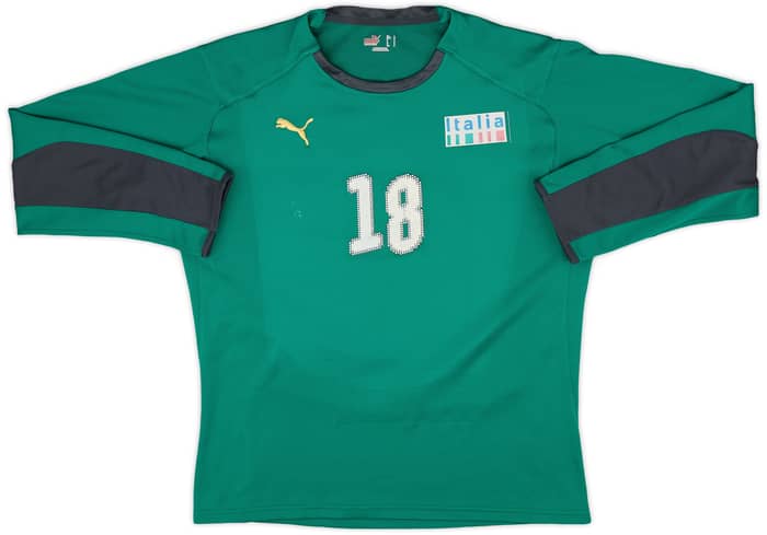 2008 Italy Olympics Match Issue GK Shirt Consigli #18