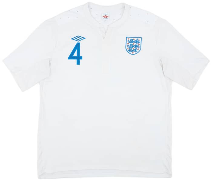 2010-11 England Home Shirt Gerrard #4 - 6/10 - (XXL)