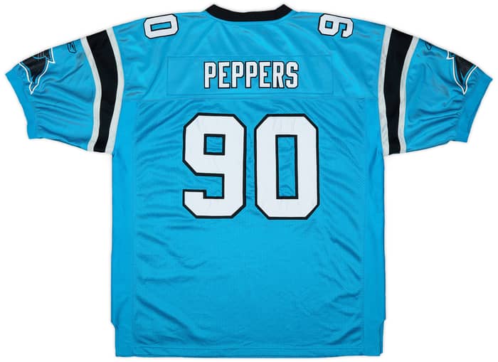 2005-06 Carolina Panthers Peppers #90 Reebok Authentic Alternate Jersey - 9/10 - (4XL)