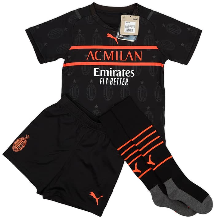 2021-22 AC Milan Third Full Kit - (Little Kids)
