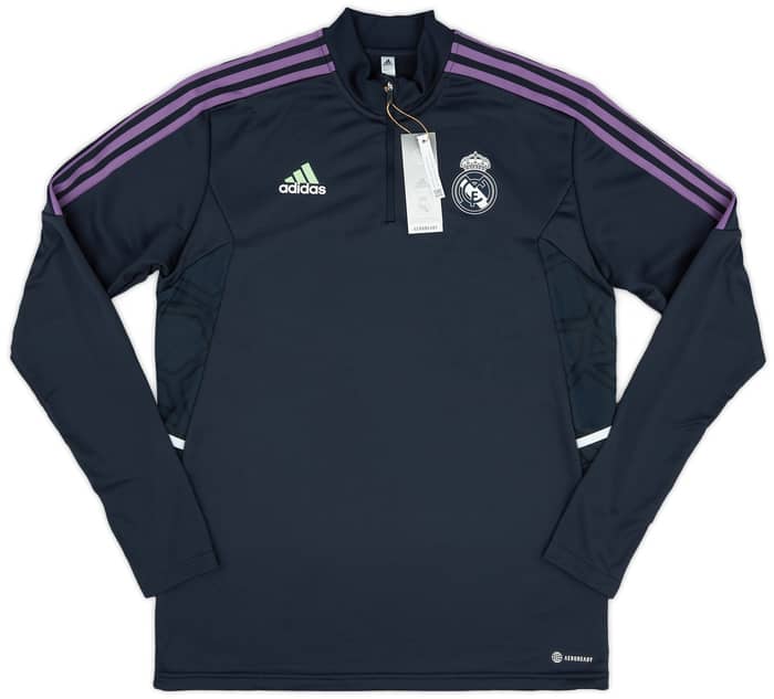 2022-23 Real Madrid adidas 1/4 Zip Training Top
