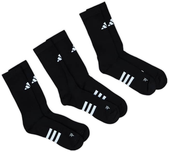 2024-25 adidas Training Crew Socks - Pack of 3 Pairs - (UK 10.5-12)