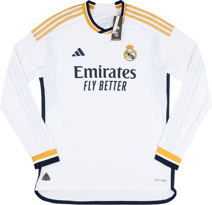 2023-24 Real Madrid Authentic Home L/S Shirt