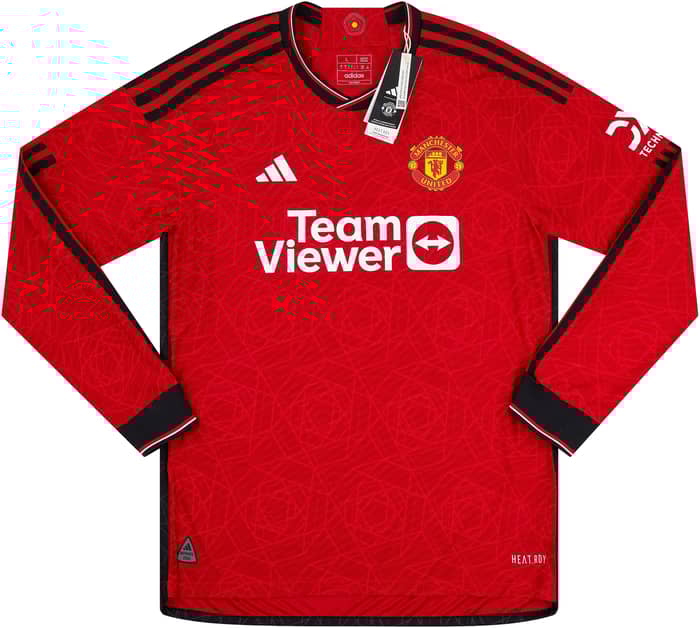 2023-24 Manchester United Authentic Home L/S Shirt