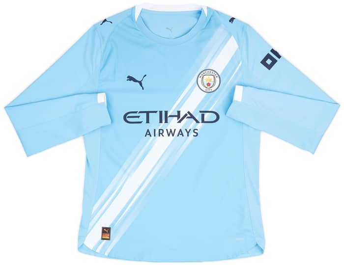 2025-26 Manchester City Authentic Home L/S Shirt