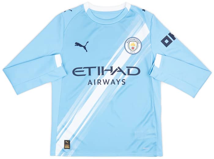 2025-26 Manchester City Home L/S Shirt (KIDS)
