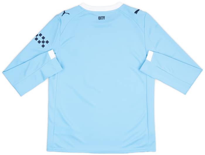 2025-26 Manchester City Home L/S Shirt (KIDS)