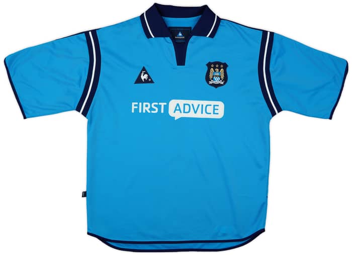 2002-03 Manchester City Home Shirt Haaland #15 - 9/10 - (M)