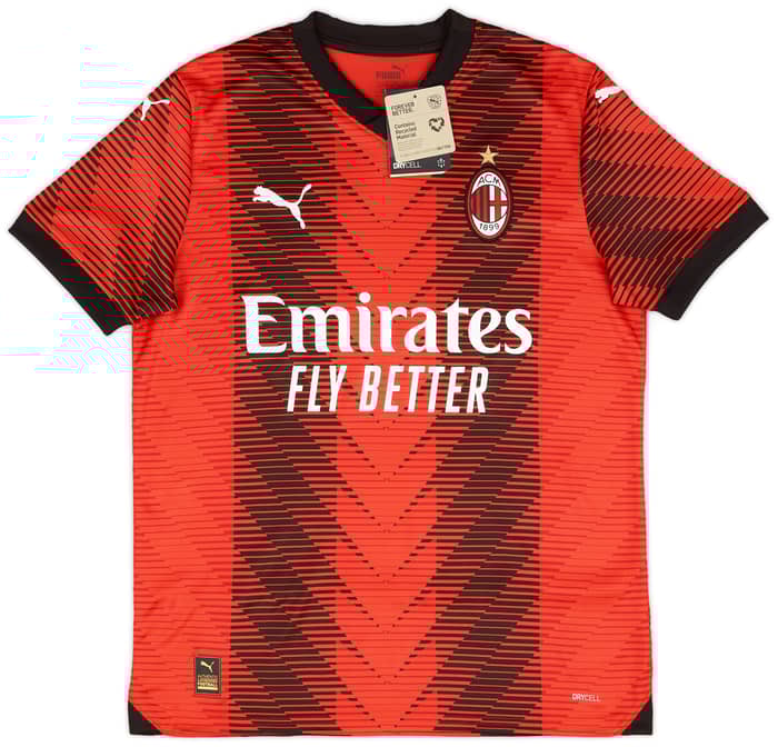 2023-24 AC Milan Home Shirt - (XXL.Kids)