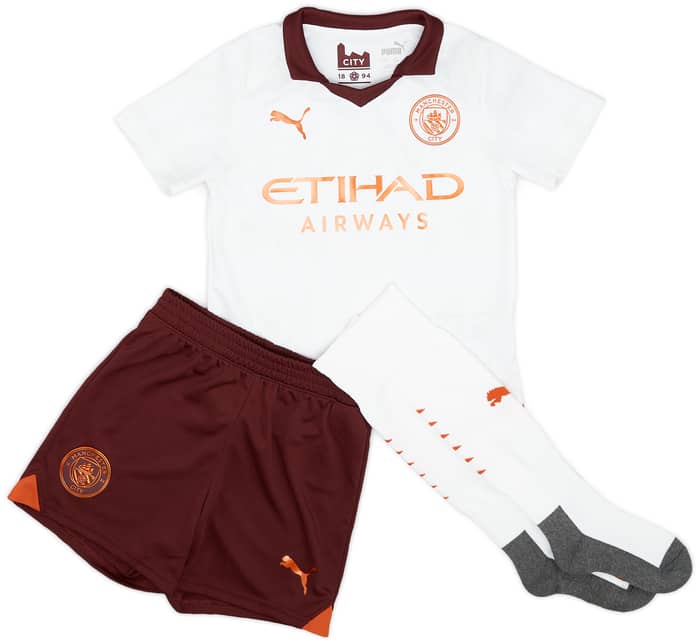 2023-24 Manchester City Full Away Kit - (Little Kids)