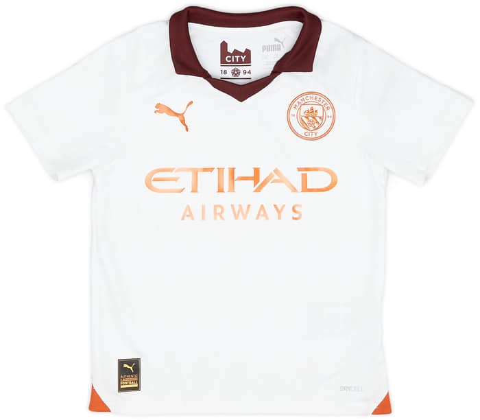2023-24 Manchester City Full Away Kit - (Little Kids)