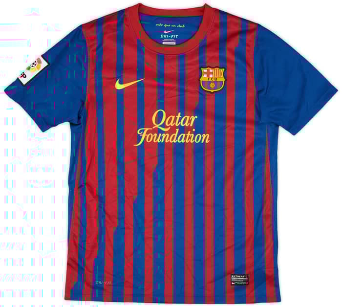 2011-12 Barcelona Home Shirt - 8/10 - (L.Boys)