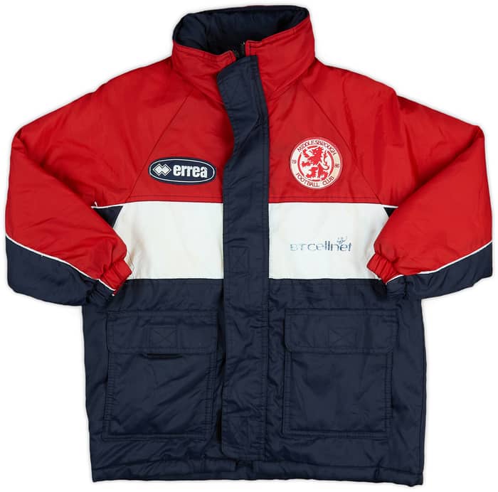 1999-00 Middlesbrough Errea Padded Bench Coat - 5/10 - (S.Boys)