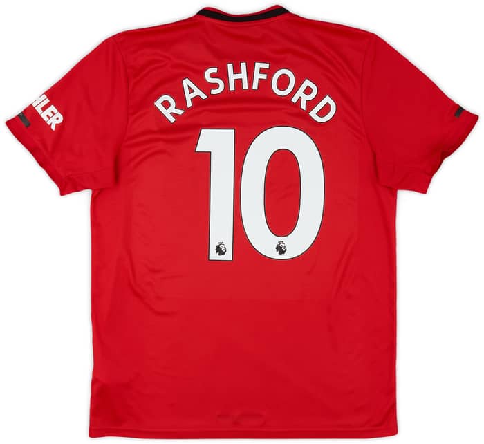 2019-20 Manchester United Home Shirt Rashford #10 - 9/10 - (L)