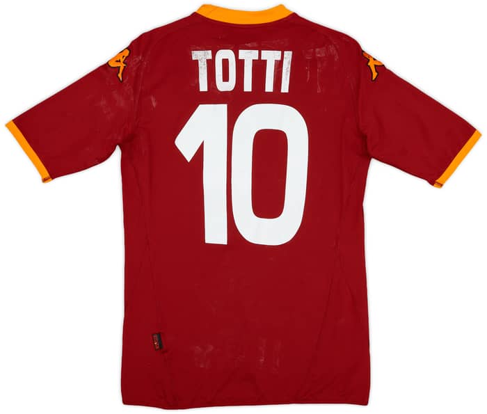 2007-08 Roma Home Shirt Totti #10 - 5/10 - (M)